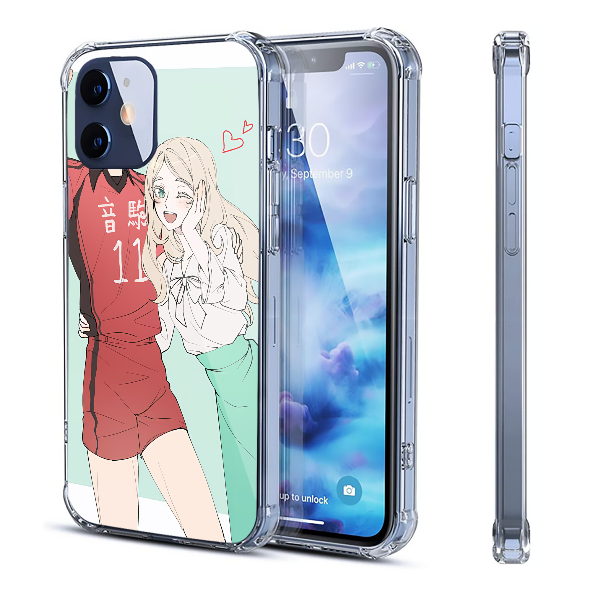 （画像用） ハイキュー!! Haikyu!! 【iPhone 12シリーズ対応】透明スマホケース（クリアソフトケース）